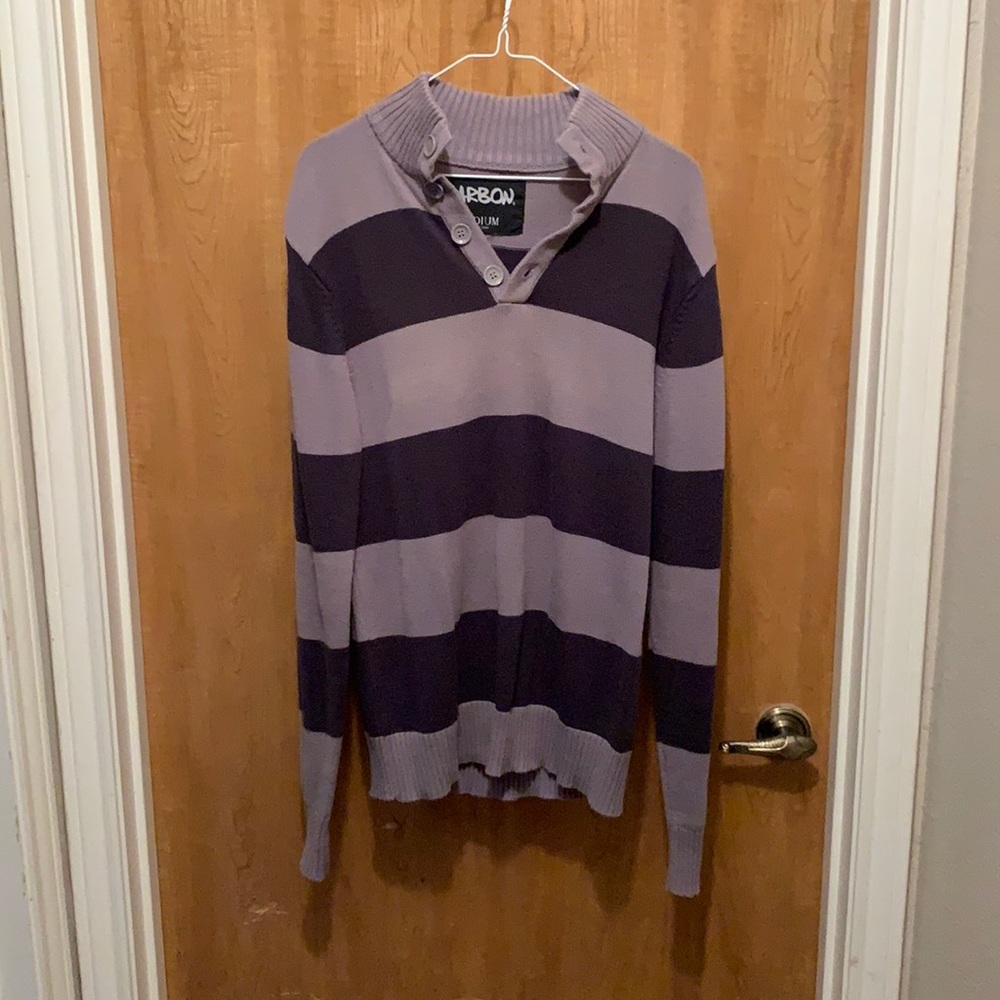 Carbon 1/2 button sweater